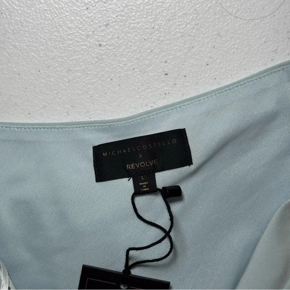 Michael Costello X Revolve Ava Dress Ice Blue - Picture 5 of 12